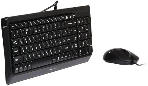 Фото: Комплект клавіатура+миша A4tech F1512 Black № 11 | KTC