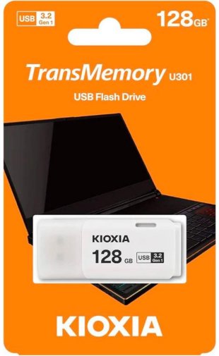 Флешка USB Kioxia TransMemory U301 128GB White (LU301W128GG4)