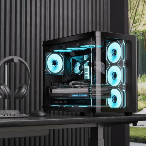 Корпус AeroCool P500C-G-BK-v1 Black with window (ACCM-PN01043.11)