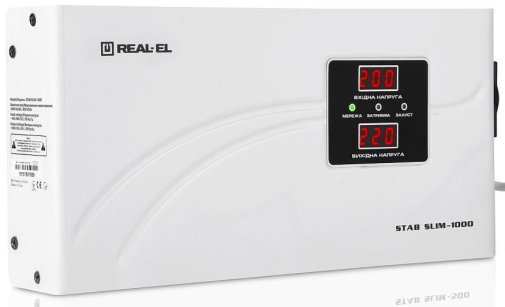 Стабілізатор Real-EL Stab Slim-1000 White (EL122400007)