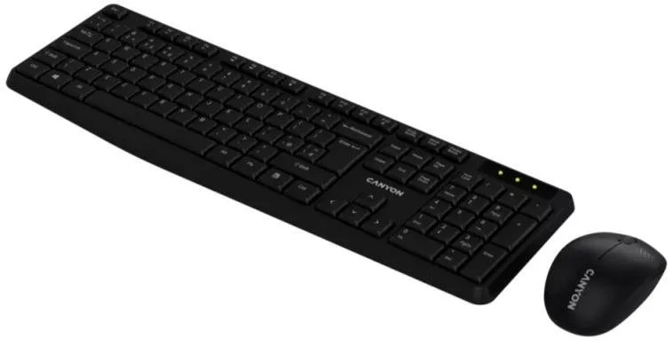 Фото: Комплект клавіатура+миша Canyon SET-W01 Wireless Black (CNE-HSETW01) № 8 | KTC
