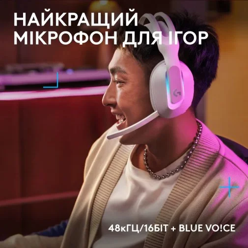 Фото: Гарнітура Logitech G522 Lightspeed White (981-001550) № 20 | KTC
