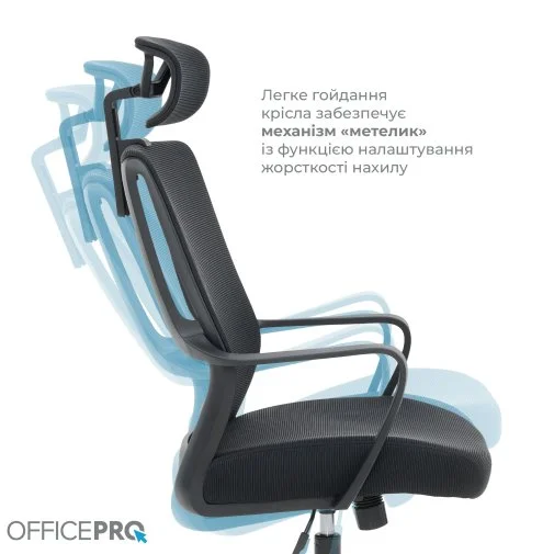 Фото: Крісло OfficePro Harmony OC310-B-B-B Black № 26 | KTC