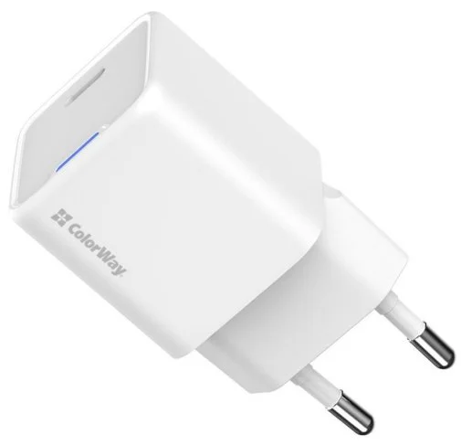Фото: Зарядний пристрій ColorWay GaN Mini PD 30W White (CW-CHS054PD-WT) № 16 | KTC
