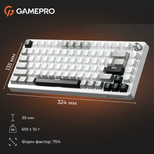 Фото: Клавіатура GamePro Genesis Silverlight MK126 YH Switches Grey № 31 | KTC