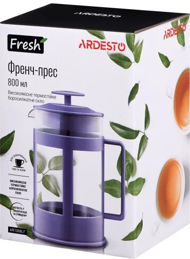 Фото: Френч-прес Ardesto Fresh 800ml Lilac (AR1008LF) № 6 | KTC