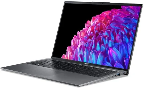 Фото: Ноутбук Acer Swift Go 16 SFG16-72-53VK NX.KYAEU.001 Grey - 16" IPS 60 Гц / Intel Core Ultra 5 / Ultra 5 125U / DDR5 16 ГБ / PCI-E SSD 512 ГБ / Intel Graphics № 10 | KTC