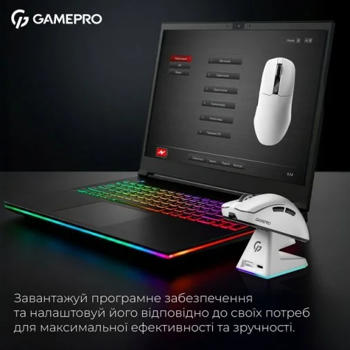 Миша GamePro Asgard Thor WL/BT/USB White (GM023W)