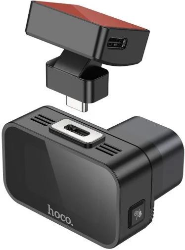 Фото: Відеореєстратор Hoco DV10 mini screen dashcam Black (6942007638630) № 14 | KTC