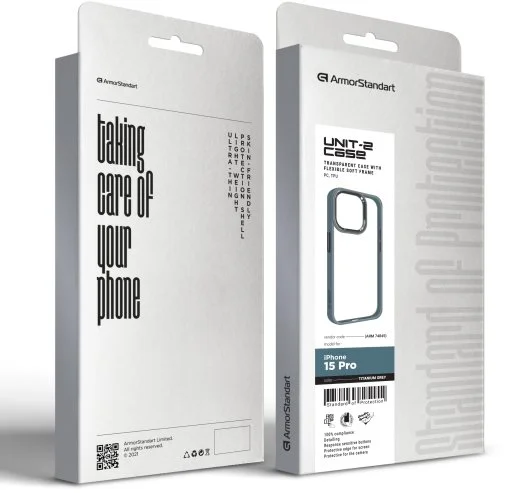 Фото: Чохол ArmorStandart for Apple iPhone 15 Pro - UNIT2 Titanium Grey (ARM74845) № 4 | KTC