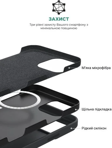 Фото: Чохол ArmorStandart for Apple iPhone 16 Pro - ICON2 MagSafe Black (ARM78675) № 16 | KTC