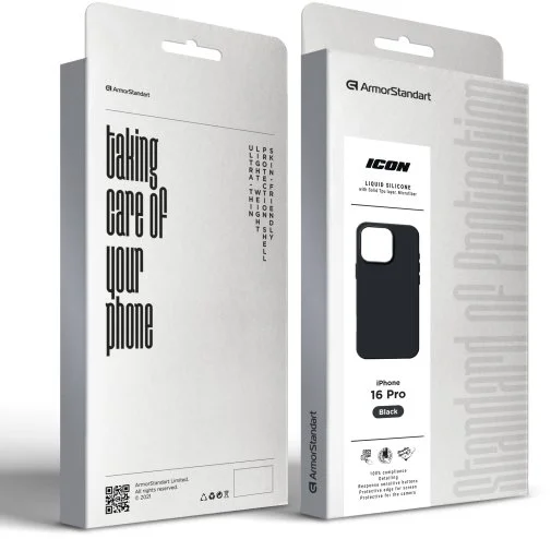 Фото: Чохол ArmorStandart for Apple iPhone 16 Pro - ICON2 Case Black (ARM78631) № 4 | KTC