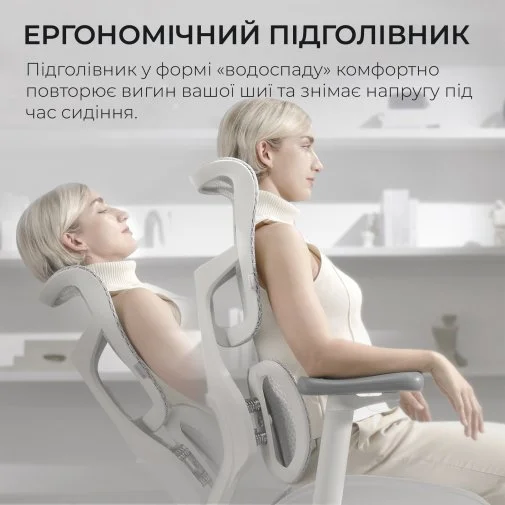 Фото: Крісло SIHOO Doro S100 White (S100-M302) № 31 | KTC