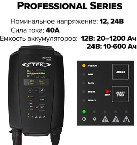 Фото: Зарядний пристрій CTEK MXTS 40 (56-995) № 9 | KTC