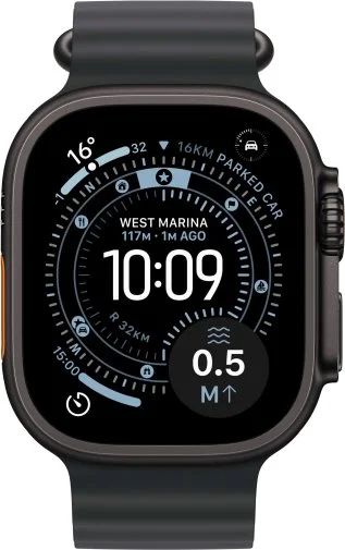 Фото: Смарт годинник Apple Watch Ultra 3 - 49mm Black Titanium Case with Black Ocean Band (MF0J4) № 9 | KTC