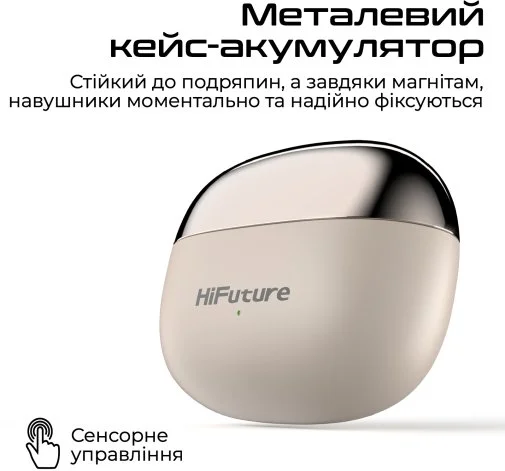 Фото: Навушники HiFuture FlexClip Champagne (6972576181961) № 16 | KTC