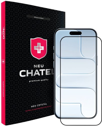 Захисне скло Chatel NEU for iPhone Air - Corning Gorilla Glass with Mesh Black (+NEU3D17PBAIR)