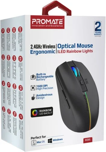 Фото: Миша Promate Kitt Black (6959144062693) № 10 | KTC