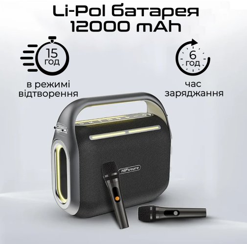 Акустика для вечірок HiFuture Musicbox200 Black (6972576181800)