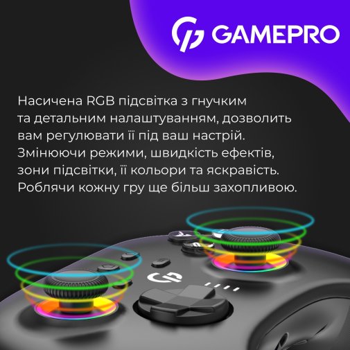 Геймпад GamePro GPX13BDOC Wireless Black