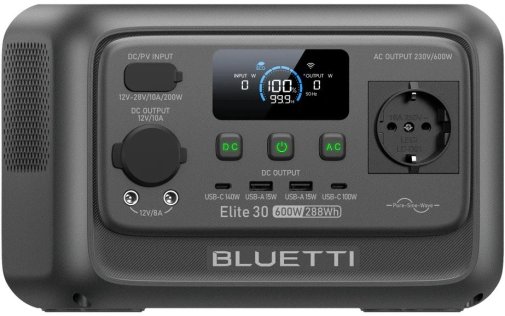 Зарядна станція Bluetti Elite 30 V2 600W 288Wh