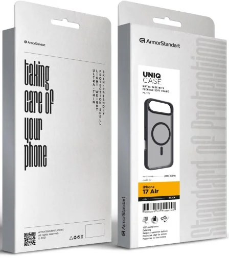 Фото: Чохол ArmorStandart for Apple iPhone Air - Uniq MagCase Black (ARM86276) № 4 | KTC