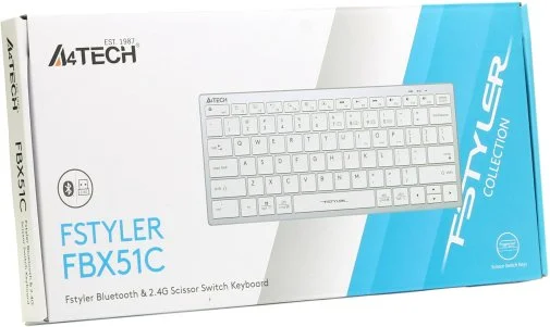 Фото: Клавіатура A4tech Fstyler FBX51C White № 16 | KTC