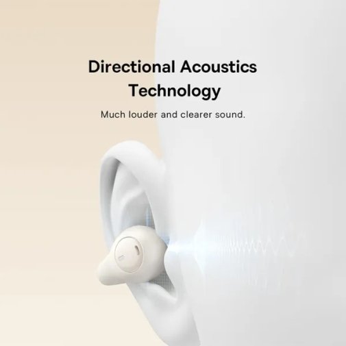 Навушники Baseus Bass 15 Clip Open-Ear TWS white (A00079500223-00)
