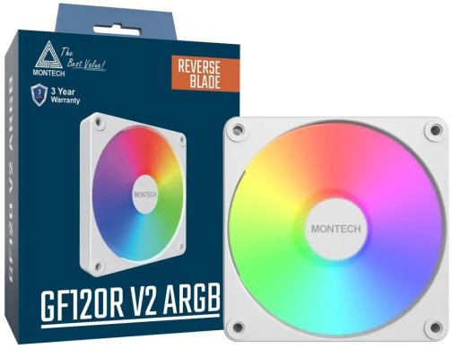 Кулер Montech GF120R V2 ARGB White (GF120R V2 ARGB PWM (W))