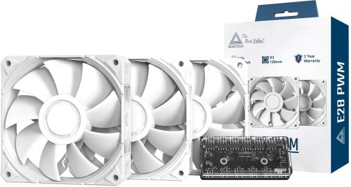 Кулер Montech E2 3pcs White (E28 3 PACKW)