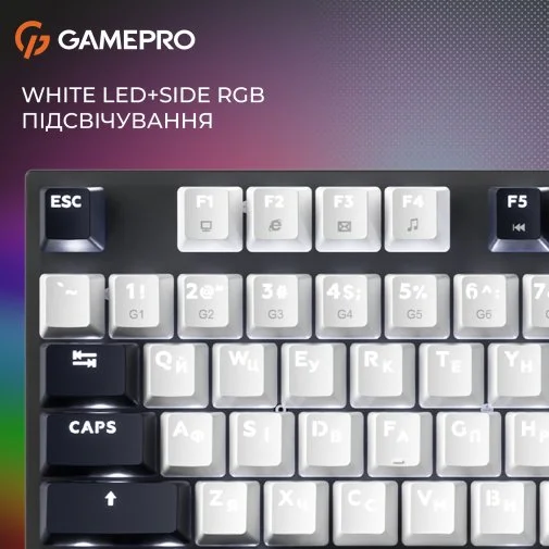 Фото: Клавіатура GamePro Genesis Joker MK144B Red Switches USB Black № 21 | KTC