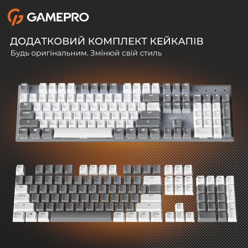 Клавіатура GamePro Genesis Metallic MK144G Red Switches USB Grey