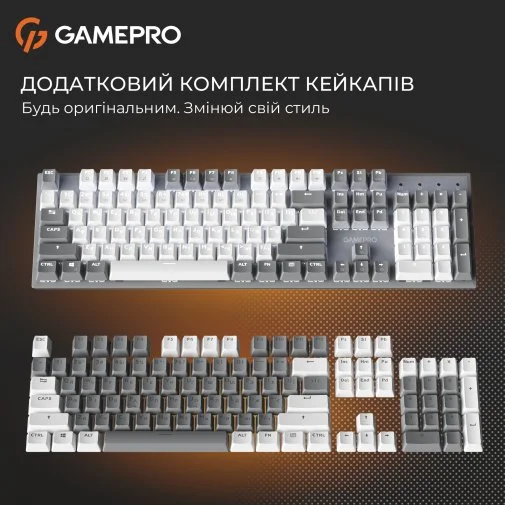Фото: Клавіатура GamePro Genesis Metallic MK144G Red Switches USB Grey № 27 | KTC