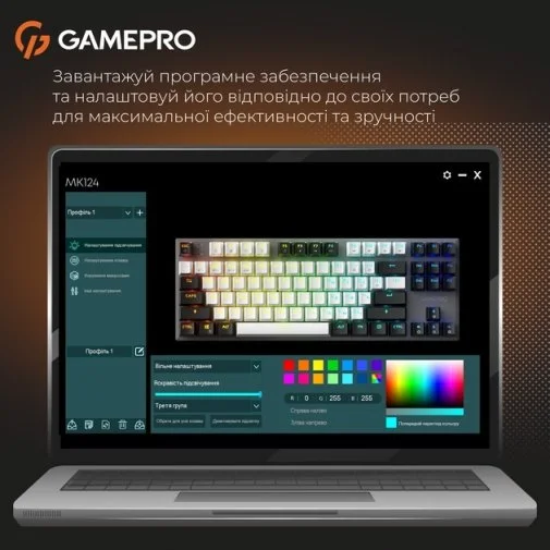 Фото: Клавіатура GamePro Genesis Joker Pro MK124G Red Switches Wireless (MK124G Pro) № 33 | KTC