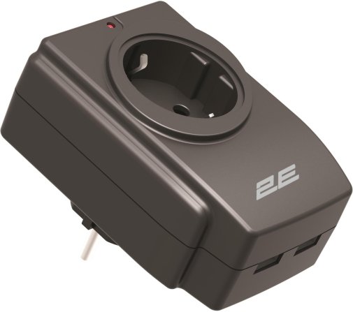 Мережевий фільтр 2E AD120U Black (2E-AD120U)