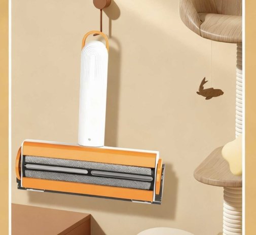 Щітка для видалення шерсті тварин з контейнером Lapka LPK-18