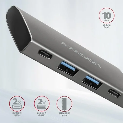 Фото: USB-хаб Axagon HMC-4G2 Grey № 11 | KTC