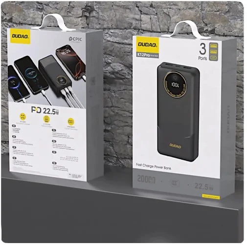 Фото: Батарея універсальна Dudao K12 Pro 20000mAh 22.5W Blac (6976625333899) № 7 | KTC