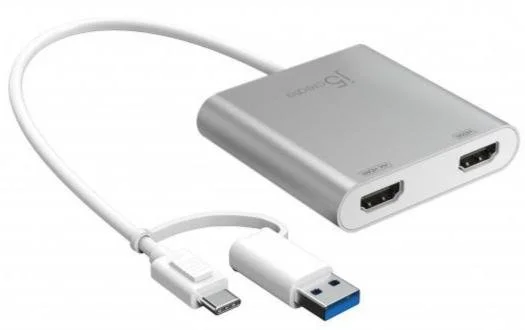 Фото: Перехідник J5create AM/Type-C / 2xHDMI (JCA365-N) № 8 | KTC