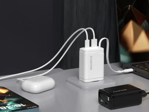 Фото: Зарядний пристрій Canyon OnCharge 65RC GaN 65W White (CNS-CURC65ACW) № 19 | KTC