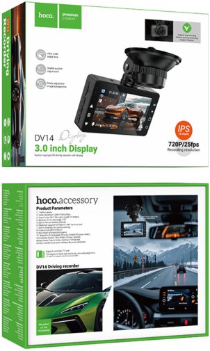 Відеореєстратор Hoco DV14 Black (6942007653961)