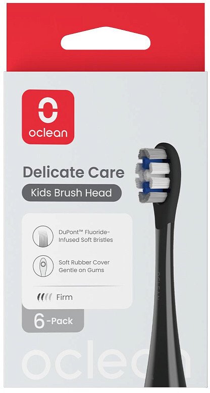 Насадка для зубної щітки Oclean X Kids P3K8 Black 6pcs (6970810557381)
