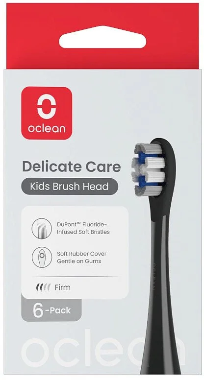 Фото: Насадка для зубної щітки Oclean X Kids P3K8 Black 6pcs (6970810557381) № 14 | KTC