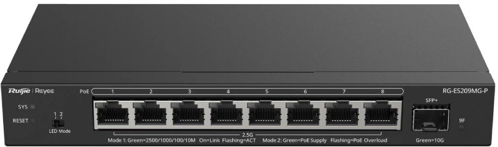 Комутатор Ruijie Reyee RG-ES209MG-P
