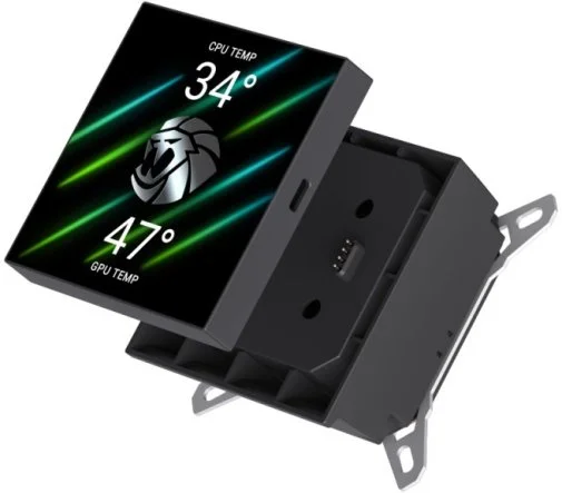 Фото: Система рідинного охолодження Gamemax GLACIER 240 LCD BK № 15 | KTC