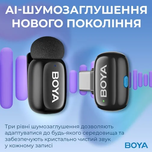 Фото: Радіосистема BOYA mini-16 Type-C Black № 23 | KTC