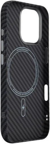 Фото: Чохол ArmorStandart for Apple iPhone 17 - LikeCarbon2 MagCase Carbon Black (ARM86257) № 10 | KTC