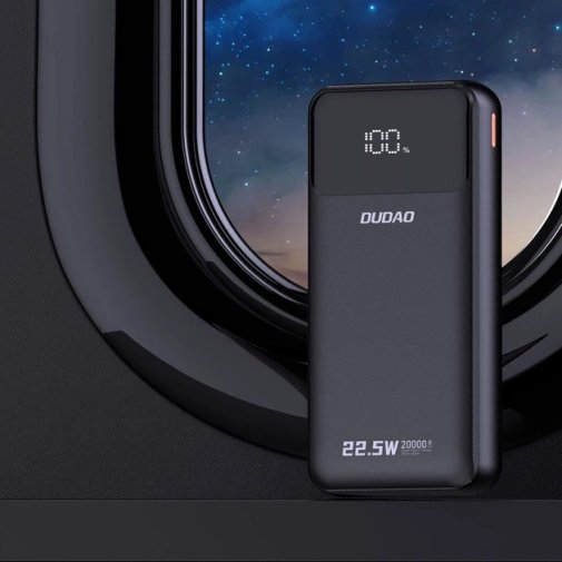 Батарея універсальна Dudao K15 Pro 20000mAh 22.5W Black (6977196682430)