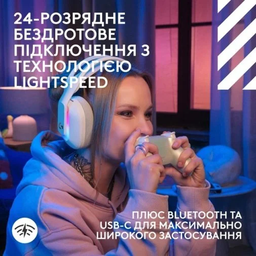 Фото: Гарнітура Logitech G Astro A20 X Lightspeed White (939-002253) № 21 | KTC