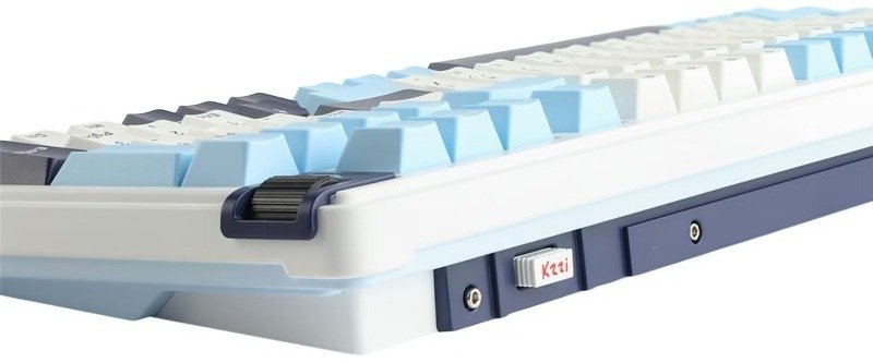 Клавіатура KZZI K98 Rainbow Switch ENG/UKR WL/BT/USB Polar White (6935280824999)